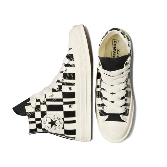 Converse Chuck 70 Checkered Pattern 'Ivory/Black' - A08764C MENS 10 NEW - Picture 11 of 12